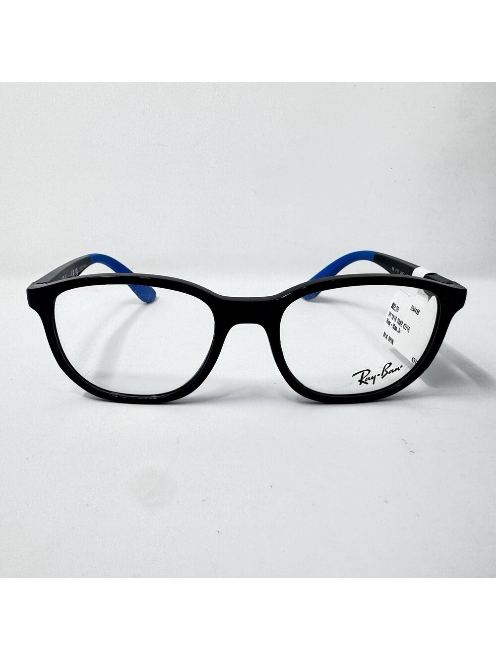 Ray-Ban RB1619 3862 Junior Black Blue Eyeglass Frames 47-16-130 New